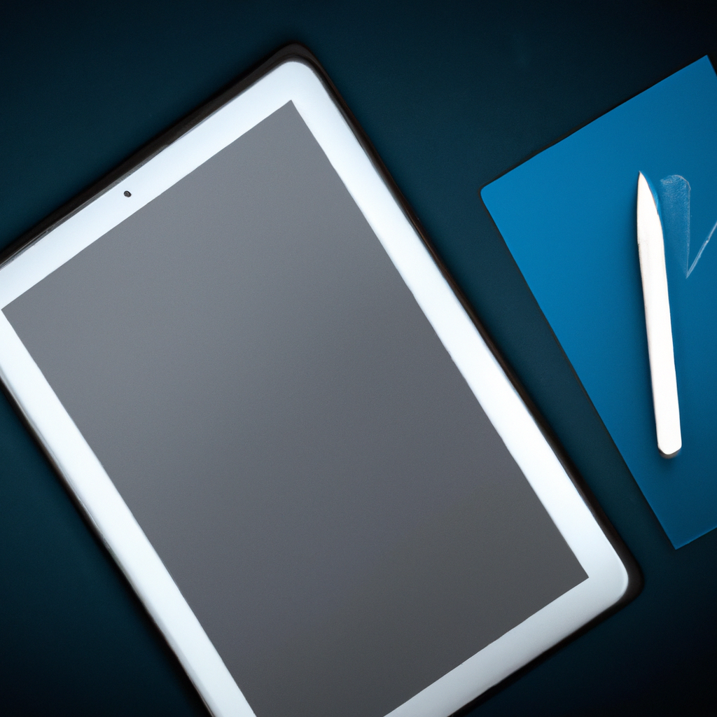 Digital line art workspace top-down